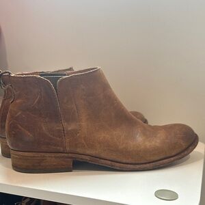 Kork-Ease Tan Suede Ankle Boots